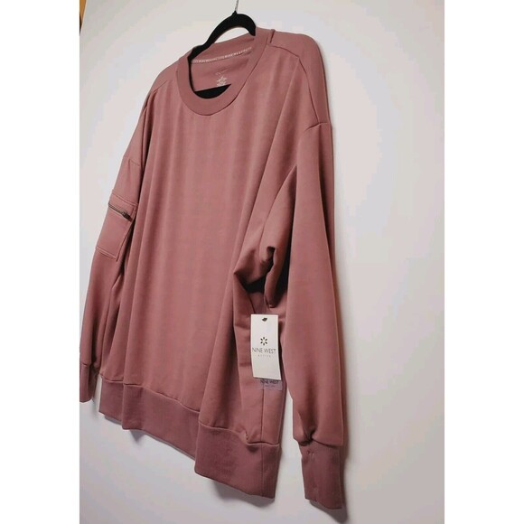 NWT Nine West Active Fuchsia Sweatshirt Sz 3X Breathable Comfort Soft - Picture 12 of 16